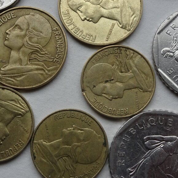 Old French Coins - Picture 1 of 2